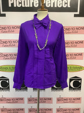 Load image into Gallery viewer, Vintage Electric Purple Lone Sleeve (Size 14)
