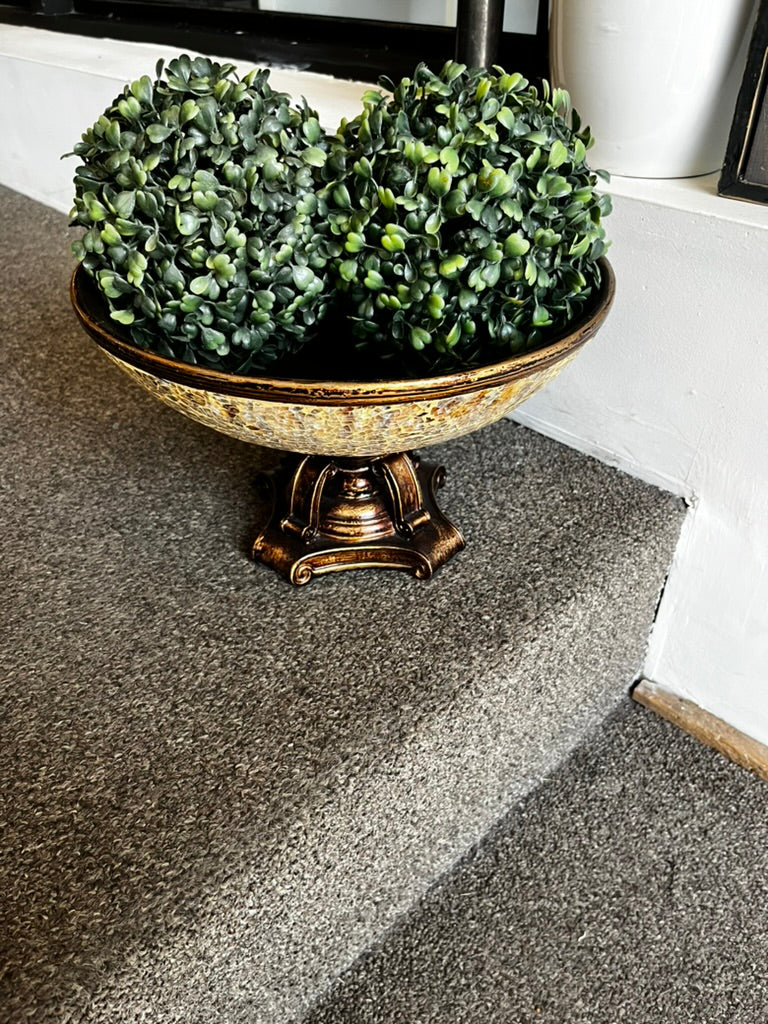 Mosaic Pedestal Fruit Bowl