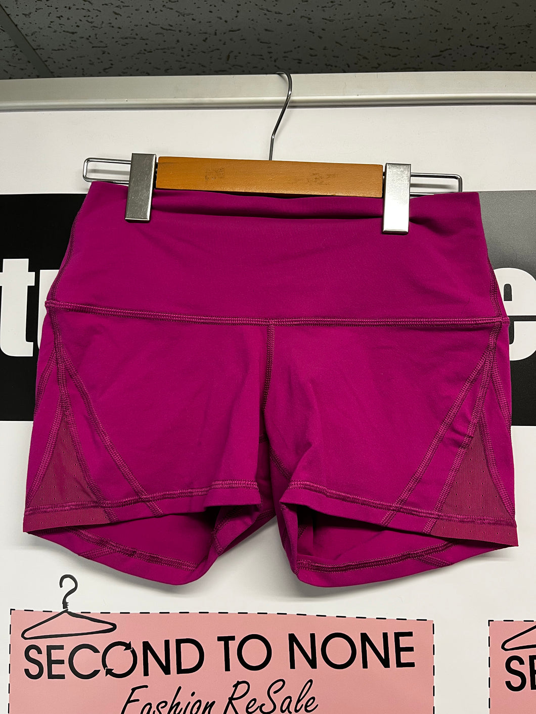 Lululemon Pink Spandex Shorts (Size 6)