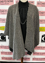 Load image into Gallery viewer, Black &amp; Beige Textured Shawl (Free Size)
