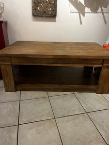 Wooden Rising/Adjustable Coffee Table
