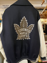 Cargar imagen en el visor de la galería, Authentic Toronto Maple Leafs Wool &amp; Leather Jacket (Size L)
