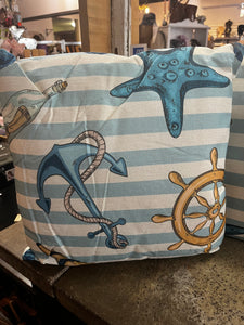 Nautical Whimsical Pillow (Only 1 Left!)