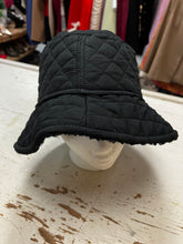 Load image into Gallery viewer, Black Reversible Sherpa Bucket Hat

