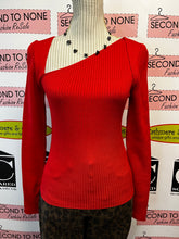 Load image into Gallery viewer, Red Ribbed Long Sleeve (Size S)
