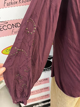 Load image into Gallery viewer, Burgundy Blouse (Size 14)
