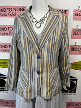 Load image into Gallery viewer, Della Spiga Striped Blazer (Size 8)
