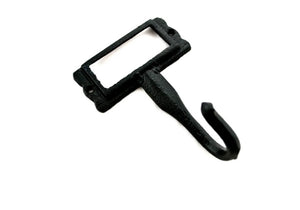 Cast Iron "User Name" Wall Hook (3 Colors)