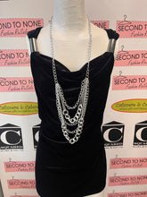 Load image into Gallery viewer, Velvet Tank Top with Silver Accents (Size Medium)
