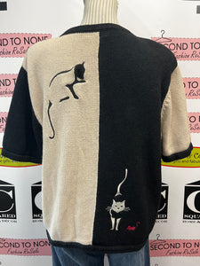 Christopher & Banks Cat Lover Cardigan (Size XL)