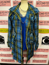 Load image into Gallery viewer, Nova Scotia Tartan Trench Coat (Size L)
