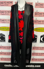 Charger l'image dans la galerie, Red Coral Mesh Vest Duster (Size XL)

