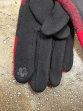 Cargar imagen en el visor de la galería, Buffalo Plaid Fur Trim Gloves (Only 1 Pair Left!)
