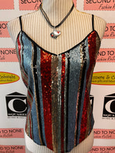 Load image into Gallery viewer, Striped Sequin Tank Top (Size S)
