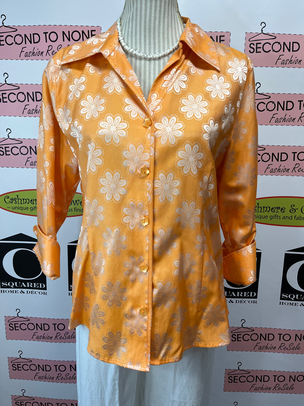 Foxcroft Floral Blouse (Size 10)