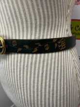 Load image into Gallery viewer, Green Floral Cowhide Belt (Size 32W)
