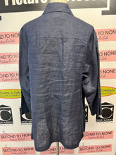 Load image into Gallery viewer, 100% Linen Button-Front Tunic (Size 16)
