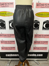 Load image into Gallery viewer, Faux Leather Joggers (Size L)
