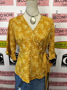 Mast & Harbour Surplice Top (Size L)