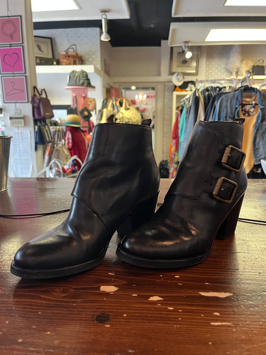 Marc by Marc Jacobs Black Booties (Size 39.5 = 8.5)