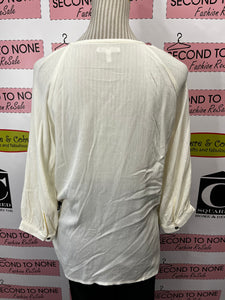 Maurices Cream Blouse (Size L)
