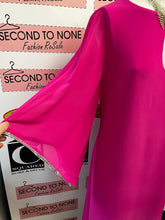 Cargar imagen en el visor de la galería, Joseph Ribkoff Chiffon Sleeve Shift Dress (Size 16)
