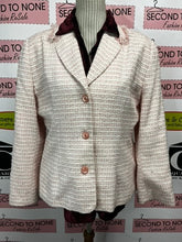 Load image into Gallery viewer, Pink Tweed-Effect Blazer (Size L)
