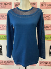 Load image into Gallery viewer, Mesh Collar Bedazzled Top (2 Colours Left!)
