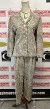 Load image into Gallery viewer, Vintage Lightweight Snake Skin Pant Suit Set (Size 16)
