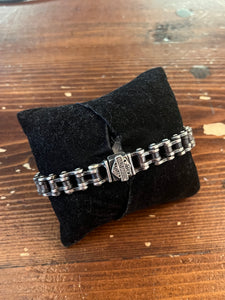 Harley Davidson Bike Chain Logo Bracelet