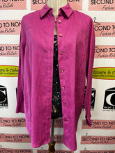 Cargar imagen en el visor de la galería, Pink 100% Linen Overshirt (Size M)
