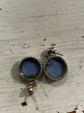 Load image into Gallery viewer, Vintage Wedgewood Blue Cameo Earrings
