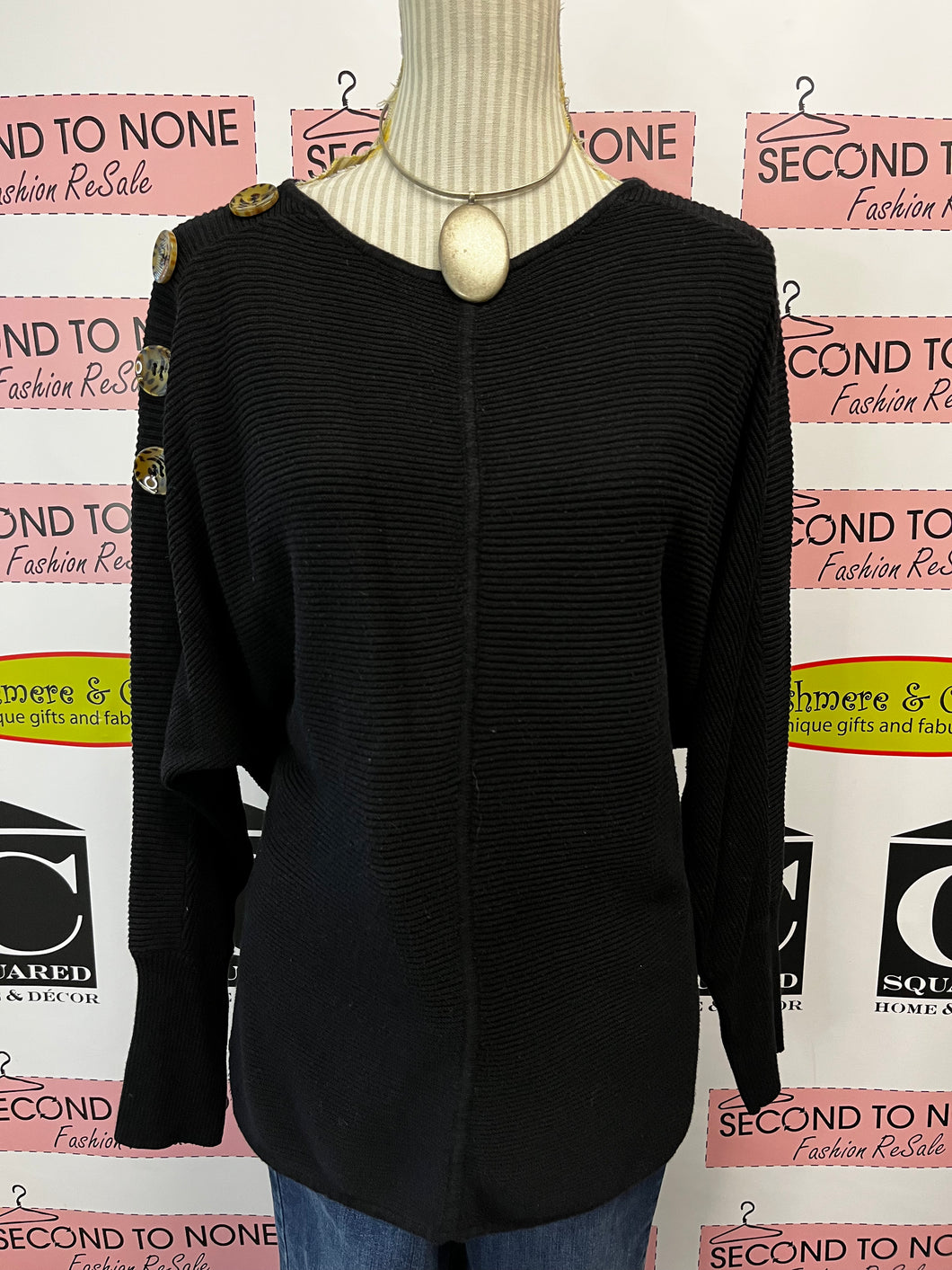Melanie Lyne Ribbed Top (Size L)