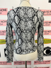 Load image into Gallery viewer, Guess Snakeskin Tie Front Top (Size XS)

