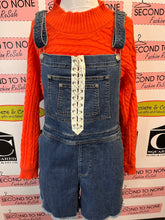 Load image into Gallery viewer, Love &amp; Legend Denim Lace Up Overalls (Size 12)
