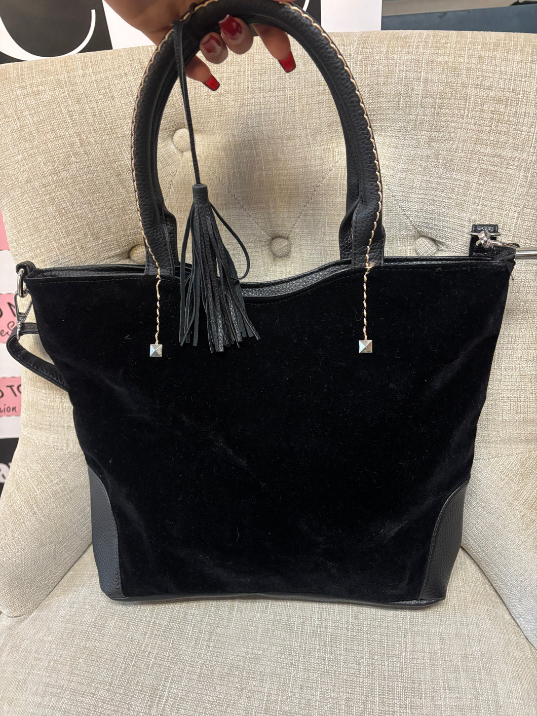 Faux Leather & Suede Purse