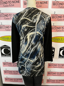 Black & Blue Fooler Top (Size XL)