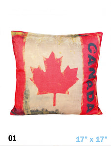 Retro-Look Canada Flag Pillow (Only 1 Left!)
