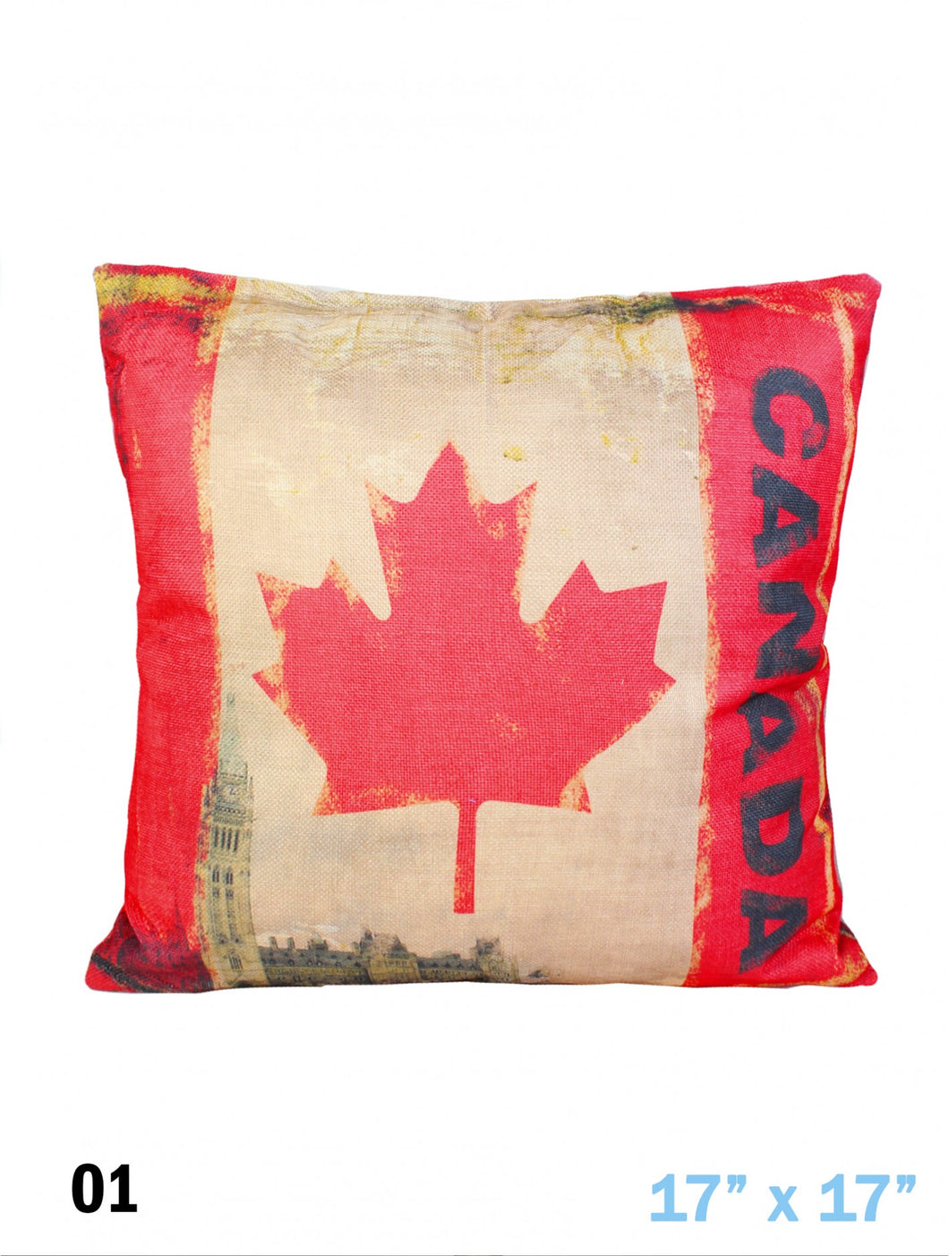 Retro-Look Canada Flag Pillow (Only 1 Left!)