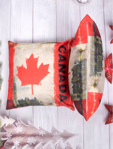Retro-Look Canada Flag Pillow (Only 1 Left!)