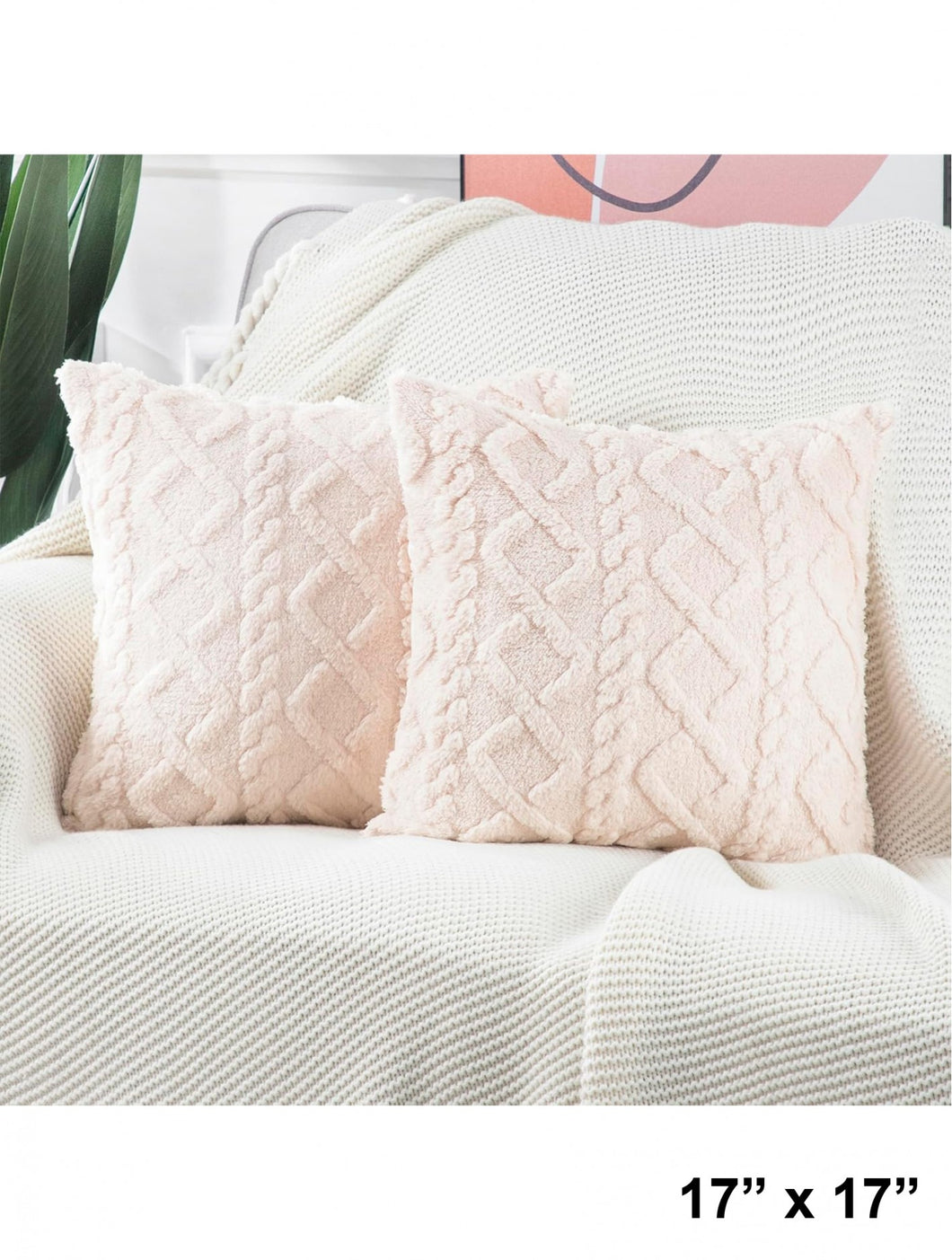 Soft Cable Knit Pillows (Only Cream Left!)