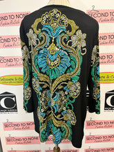 Load image into Gallery viewer, Ornate Printed &amp; Bling Top (Size L)
