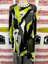 Charger l'image dans la galerie, Joseph Ribkoff Neon Brushstroke Tunic (Size 8)

