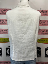 Load image into Gallery viewer, Linen Blend Collared Tank (Size XL)
