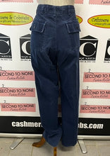 Charger l'image dans la galerie, 70s Mens Denim Blue Cotton Corduroy Pants (Size S)
