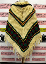 Load image into Gallery viewer, Vintage Hand Knit Wool Poncho (Size S/M)
