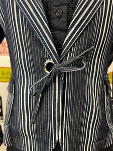 Jeanne Pierre Tie Denim Jacket (Size M)