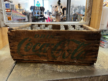 Load image into Gallery viewer, Wooden &quot;Coke&quot; Crate with Full Set of Bottles
