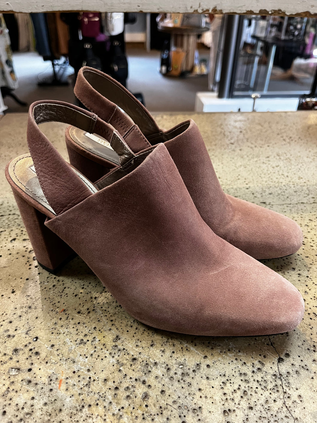 Geox Sparkly Suede Heels (Size 38=7)