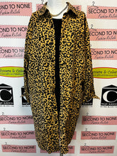 Charger l'image dans la galerie, Red Sky Leopard Denim Chore Jacket/Dress (Size 2=2XL)
